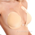 Soutien-gorge auto-adhésif en silicone respirant